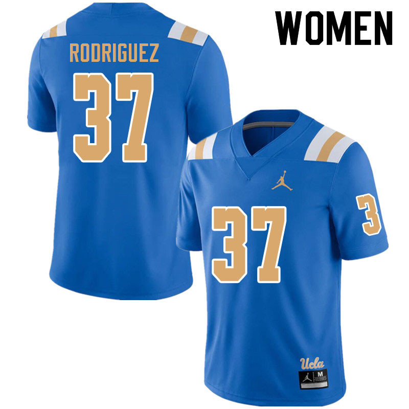 Jordan Brand Women #37 Elijah Rodriguez UCLA Bruins College Football Jerseys Sale-Blue - Click Image to Close
